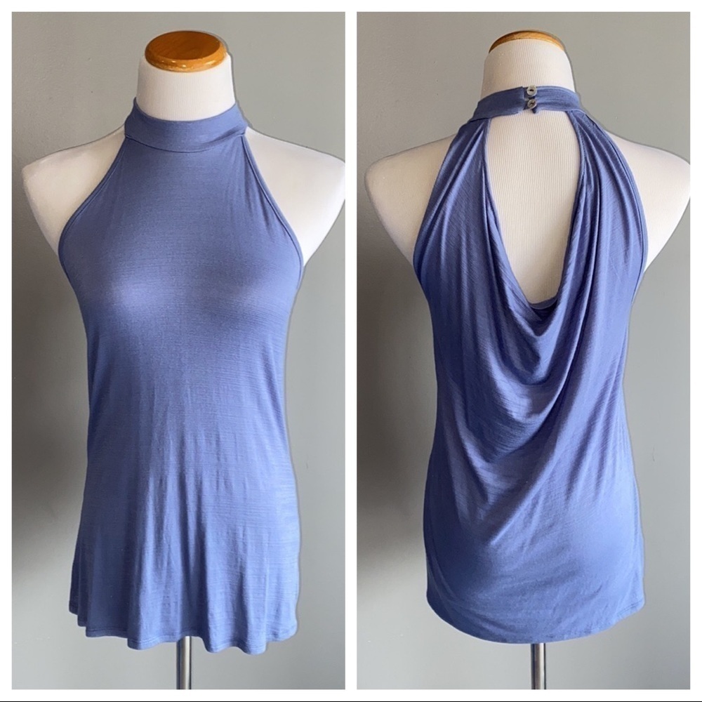 Kim & Cami Blue Sleeveless Small Top